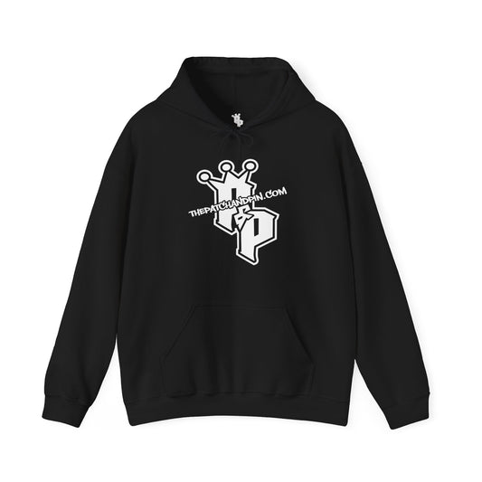 PATCH & PIN LOGO AND WEBSITE HOODIE