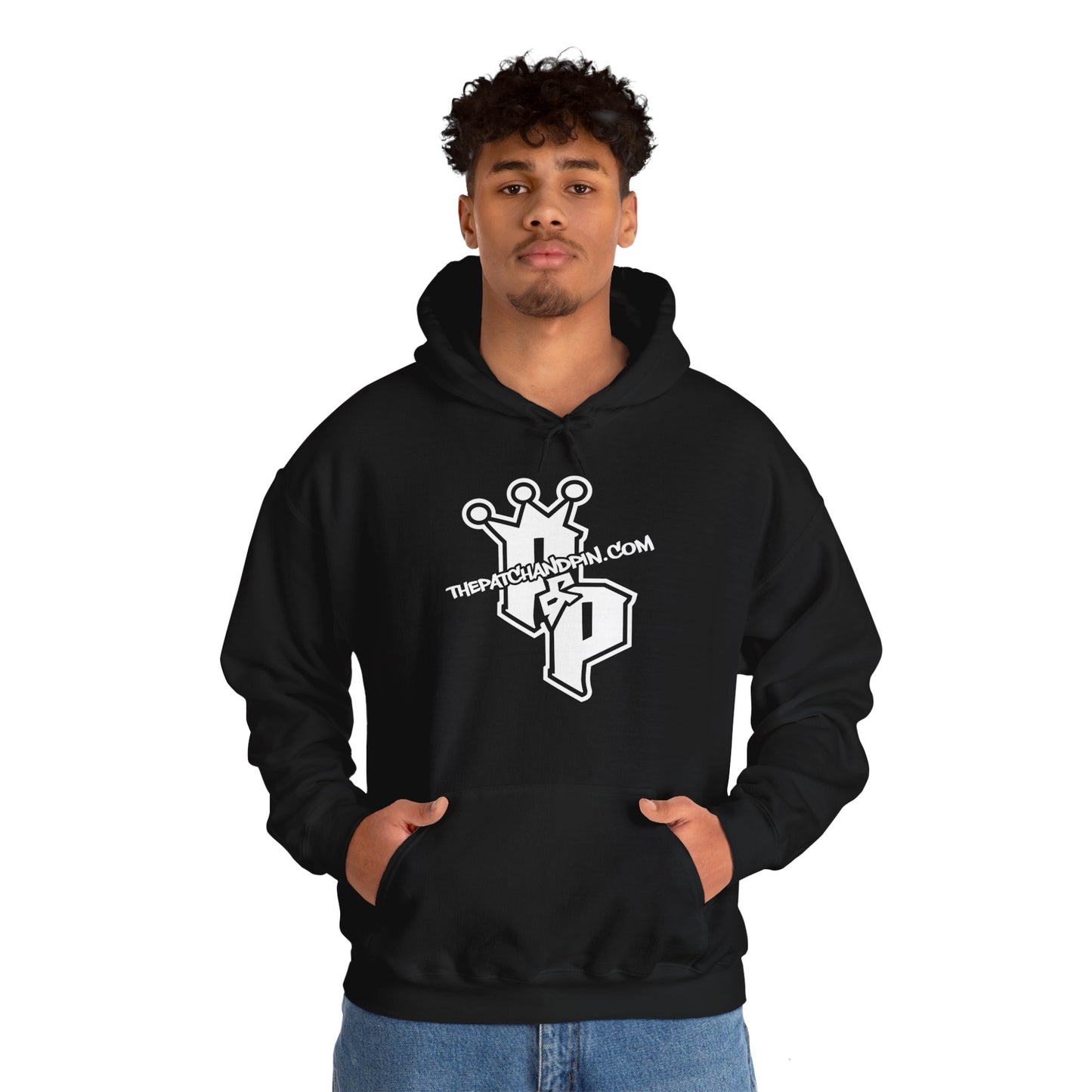 PATCH & PIN LOGO AND WEBSITE HOODIE