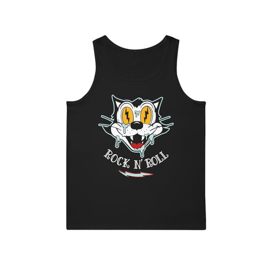 ROCKABILLY CAT ROCK N ROLL TANK