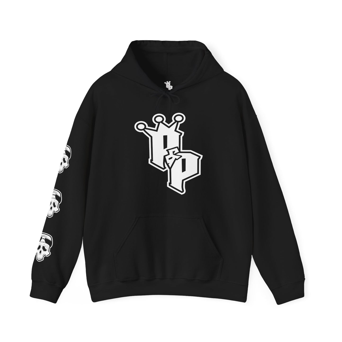 P&P CROWN LOGO HOODIE HOODIE WITH SLEEVE PRINT