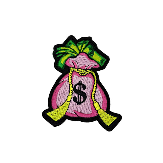 PINK MONEY BAG PATCH