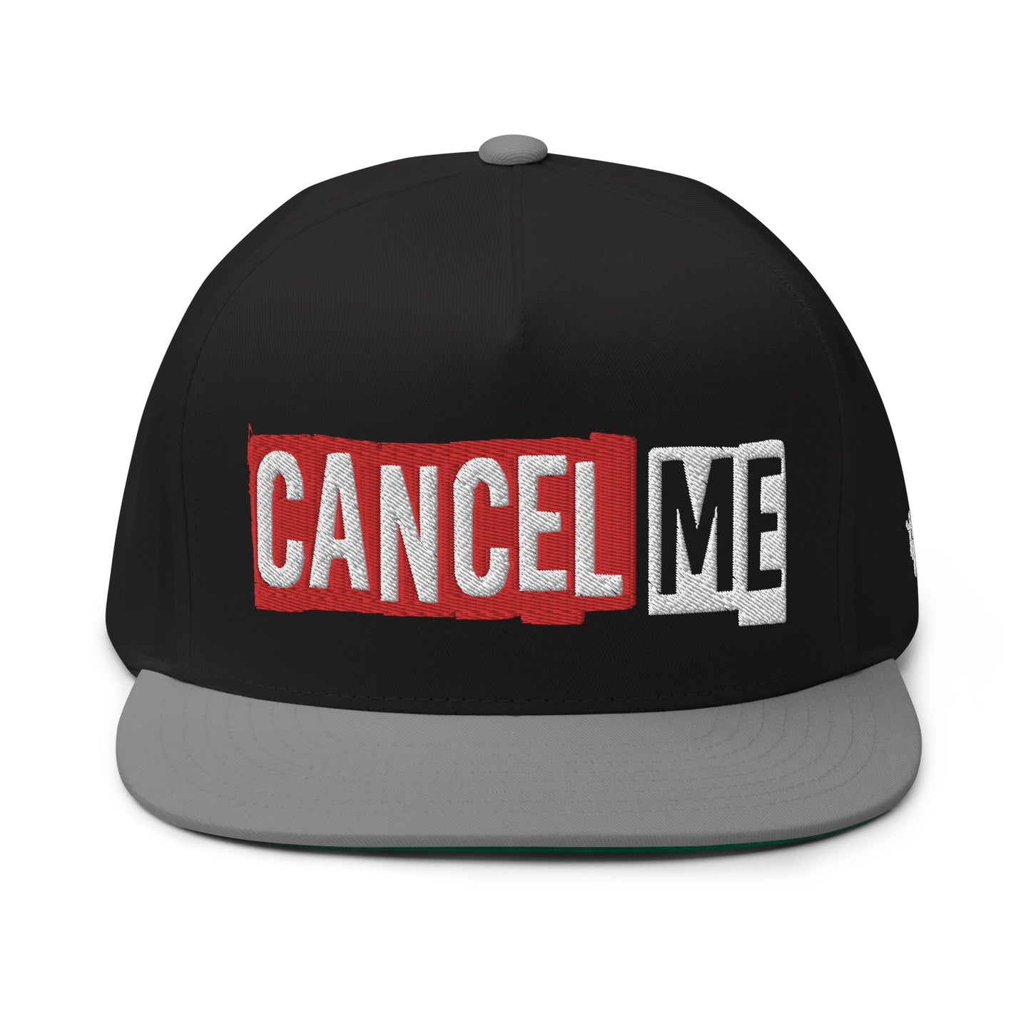 FLAT EMBROIDERED CANCEL ME SNAPBACK