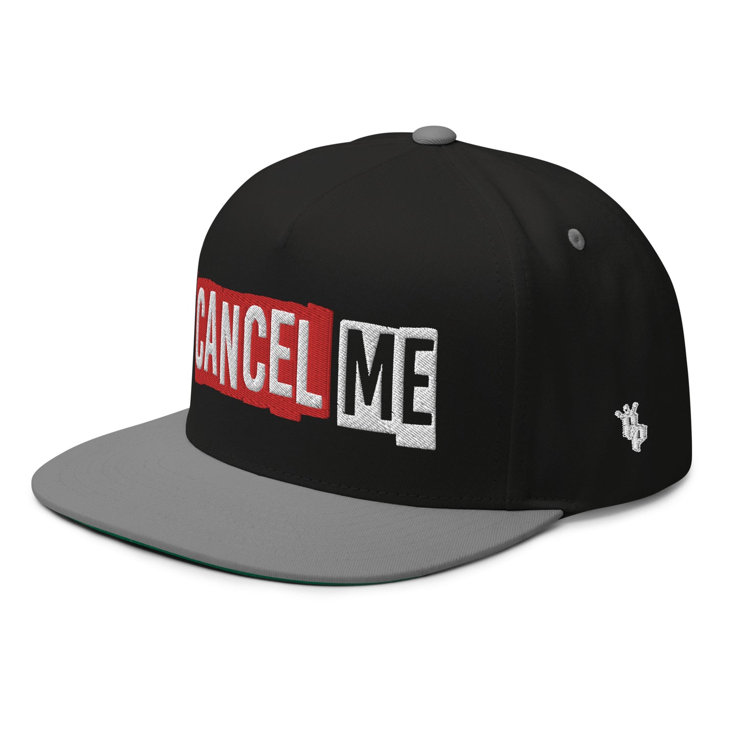 FLAT EMBROIDERED CANCEL ME SNAPBACK