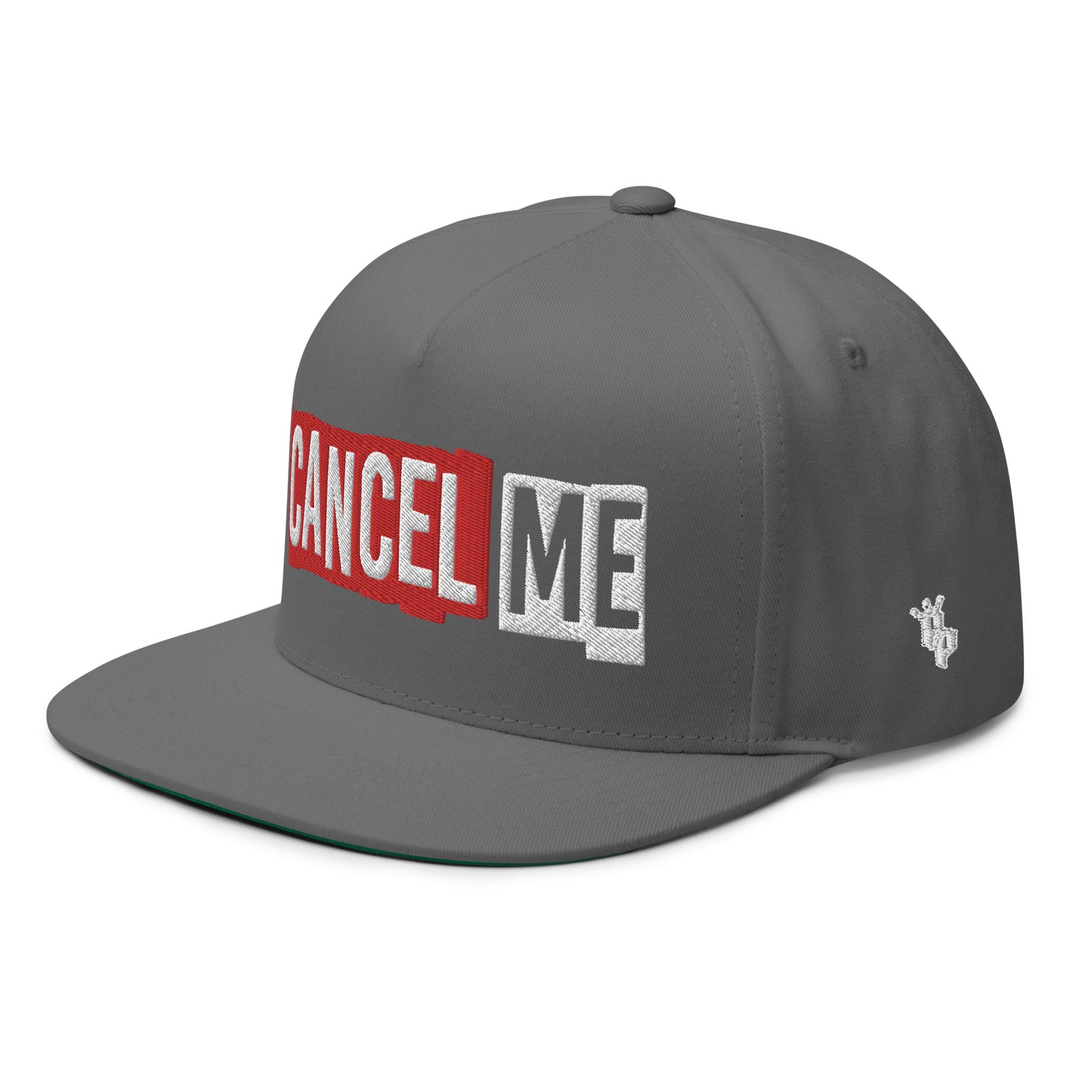 FLAT EMBROIDERED CANCEL ME SNAPBACK